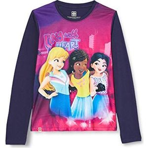 LEGO Mw-shirt met lange mouwen voor meisjes Friends T-shirt, 590 Dark Navy, 98 cm