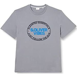 s.Oliver Heren T-shirt met korte mouwen, grijs 95d1, XXL