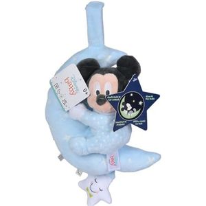 Nicotoy 6315872506 - Disney Mickey GID Starry Night, muziekale maan, 20 x 10 x 38 cm, 0m+