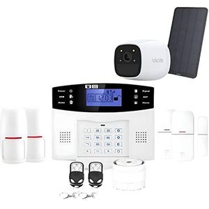 Draadloze GSM Alarmset voor Appartement met camera op Zonnepaneel Lifebox Evolution Connected Kit 2