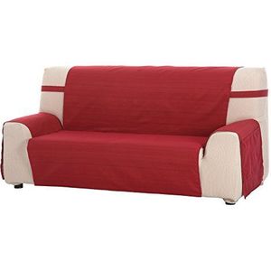 Martina Home dekt Sofa/salvasofa model Ribera kleur afmeting 2-zits 130 x 210 cm, stof, rood, 32 x 42 x 8 cm