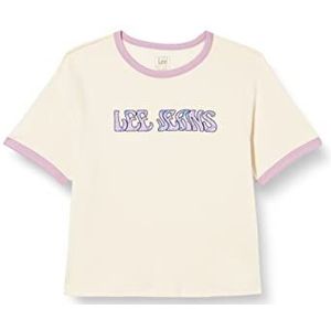 Lee Dames Shrunken Graphic Tee T-shirt, chiffon, X-Large, chiffon., XL