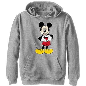 Disney Mickey Love Hoodie voor jongens, Sportief Heather, M