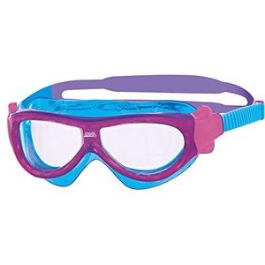 Zoggs Unisex Child Phantom Kids Mask met UV-bescherming en anti-condens zwembril - paars/lichtblauw/helder, 0-6 jaar