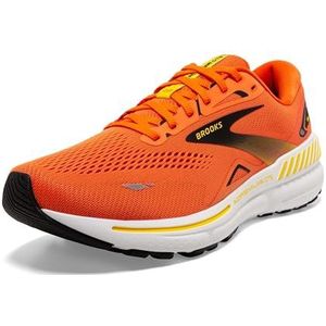 Brooks Adrenaline Gts 23 heren Hardloopschoen, Rood Oranje Zwart Geel, 45.5 EU