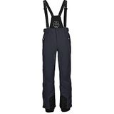 killtec Heren functionele broek/skibroek met afneembare bandjes, randbescherming en sneeuwvanger - Enosh, zwart-blauw, 3XL, 30920-000