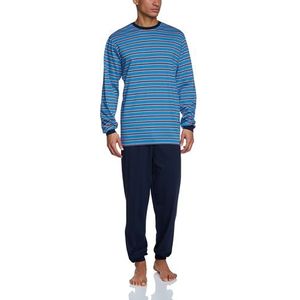 Schiesser Tweedelige pyjama voor heren, lang, grijs gemêleerd 202), XL