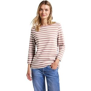 Street One Gestreept onderzeeërsshirt Faded Rose 44