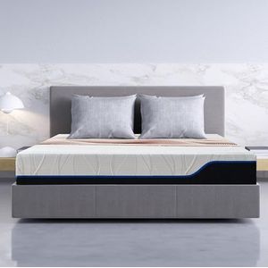 Classic Living Matras van traagschuim, wit, enkel