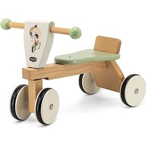 Tiny Love Love houten babydriewieler driewieler babyloopfiets met rubber beklede wielen ondersteunt motoriek cognitieve ontwikkeling comfortabel natuurlijk design 18-36 maanden Boho Chic