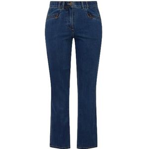 Ulla Popken Dames Mony Jeans, Denim Blauw, 47W / 30L