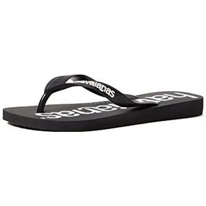 Havaianas Unisex Kid's Top Logomania Flip-Flop, Zwart