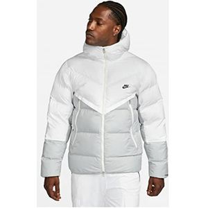 Nike Heren Hooded Jacket Sportswear Storm-Fit Windrunner, White/Lt Smoke Grey/Black, DR9605-100, XS