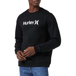 Hurley M Oao Solid Crew Fleece Sweatshirt, Zwart, M