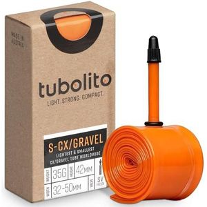 Tubolito S-Tubo CX/Gravel 700 x 30-47mm, 42mm Presta ventiel, Oranje