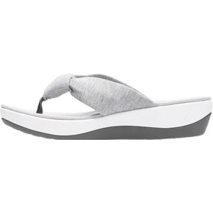 Clarks Arla Glison teenslippers voor dames, Heather grijze stof, 44.5 EU