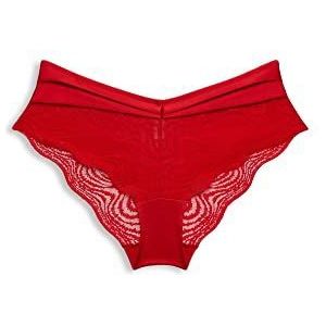 ESPRIT kort dames Moving Lace Rcs Brz.shorts,Rood,38