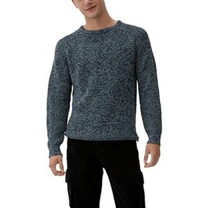 Q/S designed by Men's 2118682 gebreide trui, blauw, XL