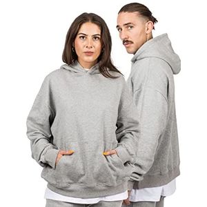 Blackskies Oversized Heavyweight Hoodie Sweater | Streetwear Luxe Sweats Heren Dames Trui Sweatshirt Sweater - Heather Gray - Medium