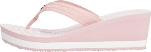 Tommy Hilfiger - Dianets TH STRIPES WEDGE BEACH SANDAL - Rosé - Synthetisch