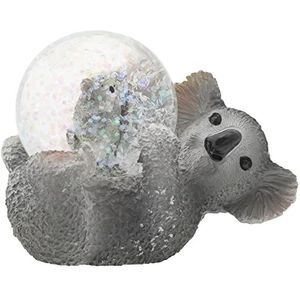 Elanze Designs Mama Koala en Joey Baby Magische grillige Tafelblad Dressoir Nachtkastje Beeldje Miniatuur 45 MM Stevige Polyresin Glitter Water Sneeuwbol Decoratie