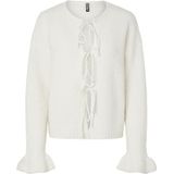 Pcjimma - Gebreid Vest - Ronde Hals - Lange Mouwen - Soepelvallende Pasvorm