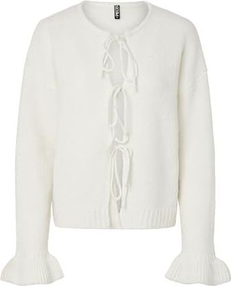 Pcjimma - Gebreid Vest - Ronde Hals - Lange Mouwen - Soepelvallende Pasvorm