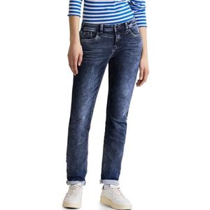 Street One dames jeans broek, Indigo Knit Washed, 31W x 30L