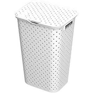 Ordinett Kubica wasmand, polypropyleen, wit, medium
