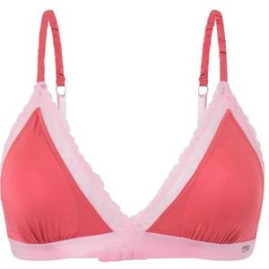 Pepe Jeans Dames kanten beha B, roze (Engelse roze roze), L, Roze (Engels Rose Roze), L
