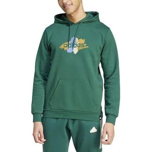 Adidas - Codes Graphic - Hoodie - Multicolor - 70% Katoen, 30% Gerecycled Polyester Fleece