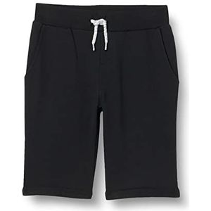 NAME IT Jongens Nkmvermo Long SWE Unb F Noos Shorts, zwart, 104 cm