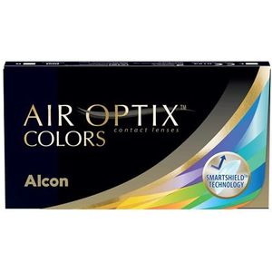 Air Optix Colors Sterling Gray maandlenzen zacht, 2 stuks, BC 8,6 mm, DIA 14,2 mm, 0,75 dioptrieÃ«n