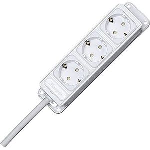 Kopp - UNOversal - Stekkerdoos - Arctisch Wit - 3-voudig met Verhoogde Contactbescherming - Voedingskabel 3 m