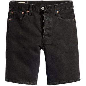 Levi's Heren 501original MID Length Shorts, Black Accord Short, 32