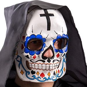 Carnival Toys 665 masker Mexicaanse schedel, meerkleurig, één maat