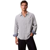 Calvin Klein - Overhemden - Blauw - Regular Fit - Katoen