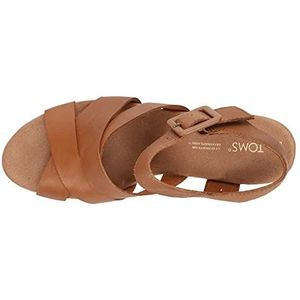 TOMS Ava sandaal met hak voor dames, bruin, 41 EU