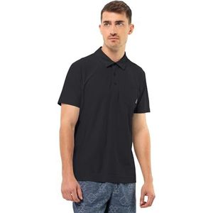 Jack Wolfskin Terral Polo M, zwart, S