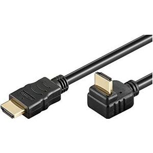 Goobay 31921 HDMI High Speed Kabel 1.4, 270 graden hoek met ethernet, 4K, Full-HD, 3D, HDMI-stekker, HDMI-stekker, 1,5 meter