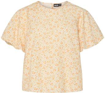 PIECES Pcfrona 2/4 Top WVN Bc, cloud dancer, S