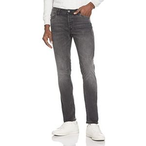 JACK & JONES Slim fit jeans voor heren Glenn ORIGINAL AM 817, zwart denim 1, 27W x 30L