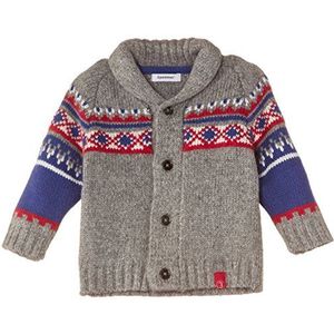 3 Pommes baby jongens gebreide jas Cardi Jacquard