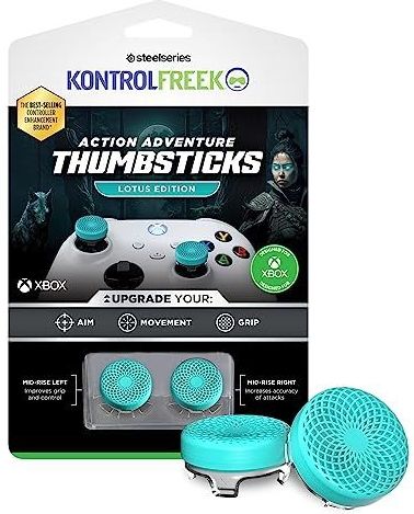 KontrolFreek Action Lotus Thumbsticks - Teal Clear - (Xbox)