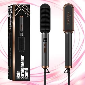 Edicare, Haarstyler, Krultang en Stijltang, Professioneel, 220-240V, 50W, 3 Intensiteiten Instelbaar tot 200º, PTC Verwarming, voor Krullend Haar