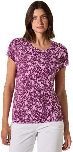 CECIL - Shirt - Magenta - Jersey - Kwartmouw