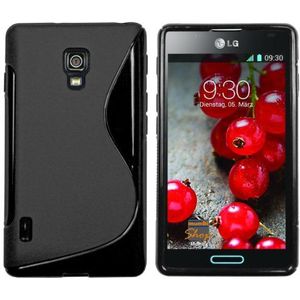 Mumbi hoes compatibel met LG Optimus L7 II telefoonhoes telefoonhoes zwart