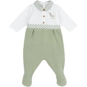 Chicco Katoenen romper met voet voor jongens 0-24, lichtgroen 01, 0 maanden, Lichtgroen 01, 0 Maanden