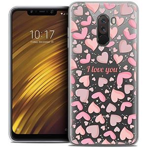 Beschermhoes voor 6,18 inch Xiaomi Pocophon F1, ultradun, Love I Love You