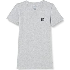 Vingino B-Basic T-shirt voor jongens, Grey Mele, 8 Jaar